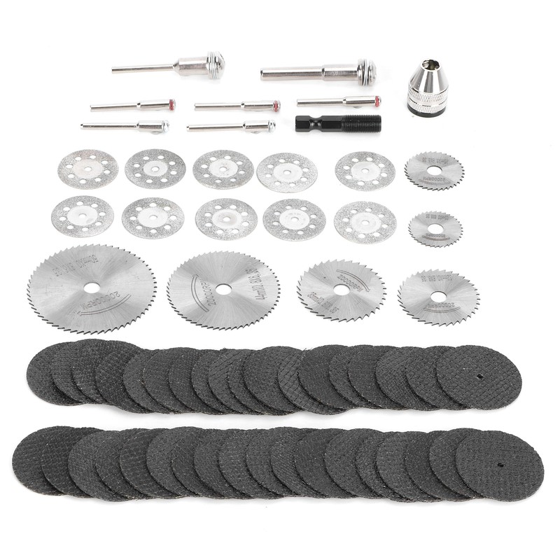 60Pcs/Set Cutting Disc Saw Blade Chuck Set for Electric Drill
