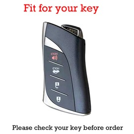 Leather Metal Car Key Fob Cover Case Fit for Lexus ES LS LC RX NX LX TX GX Series RX350 ES350 ES300h 2025 LC500h GX460 2024 Key Holder Key Fob Shell Accessories 4 Button Red-USA Flag Keychain