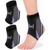 2 Pcs Ankle Brace for Women Men, Purple Adult Support