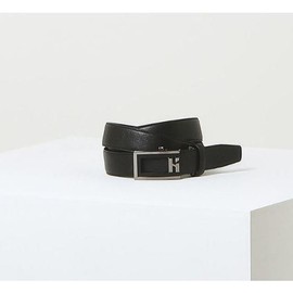 Hazzys (대전신세계)블랙 빅로고 버클 가죽 자동벨트 HJBE5E775BK (Deajeon Shinsegae) Black Big Logo Buckle Leather Automatic Belt HJBE5E775BK