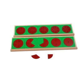 Adena Montessori Metal Fraction Circles with Stands
