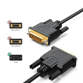 URELEGAN DVI Cable 3 Feet, DVI-D 24+1 Cord Male to Male Digital Video Monitor Cable for HDTV, Gaming, Monitor, Projector and More