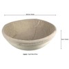 Tredoni Rattan 25 cm Round Dough Proofing Basket/Bowl + Cotton