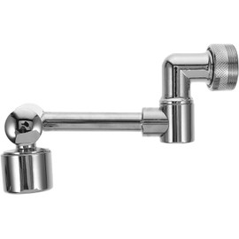 Extensor de Grifo Giratorio 1440 Grados Dos Modos, Cobre Plata