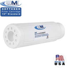 Water Softening Filter Cartridge | 10" Standard Universal Size | Ion Exchange Filter Softens Water | Great for Espresso and Washing Machines (1, 10" Standard)