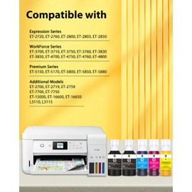 lexmate 580ML Autofill Sublimation Ink Compatible for ET-2800 ET-2850 ET-4850 ET-3850 ET-2400 ET-3830 ET-2760 ET-15000 ET-4800 Inkjet Printers, Heat Press Transfer on Mugs T-Shirts