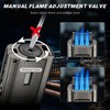SCARRA Cigar Lighter Built-in Cigar Holder, Cigar Draw Enhancer, One-Touch