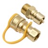 ZUDKSUY 1/2" Gas Quick Connect Kit, LP Gas Quick Connect
