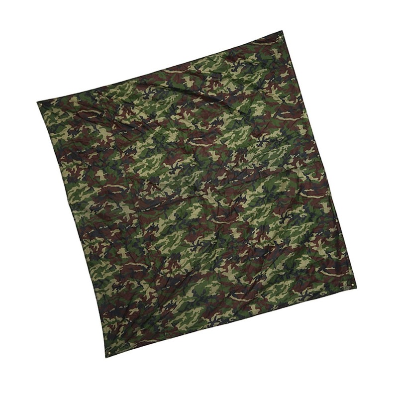 Camouflage Outdoor Portable Lightweight Rainproof Mat RainTent Tarp Shelter (2*2m)