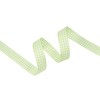 VATIN Apple Green and White Gingham Ribbon, Each Roll Measuring