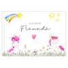 Freundebuch | Freundschaftsbuch Kindergarten, Schule | Erinnerungsbuch Kinder (Freundebuch Einhorn)
