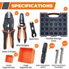 Noxtren 30PCS Solar Crimper Tool Kit - Crimping Tool, Wire