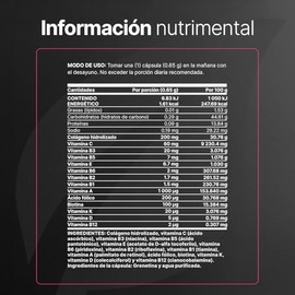 B Life Multivitamnico para Mujer  100 cpsulas  650 mg por porcin  Colgeno Hidrolizado, Biotina  Ingredientes naturales Womens Blend.                  