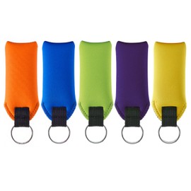 5 Pack Floating Keychain Waterproof Neoprene Pocket Size Floats 3 Keys, High Visibility for Paddleboarding, Boating, Fishing, Kayaking, Watersports