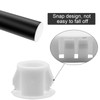 Auvotuis 50Pcs White Plastic Round Hole Plugs, 3/8Inch (10mm) Flush