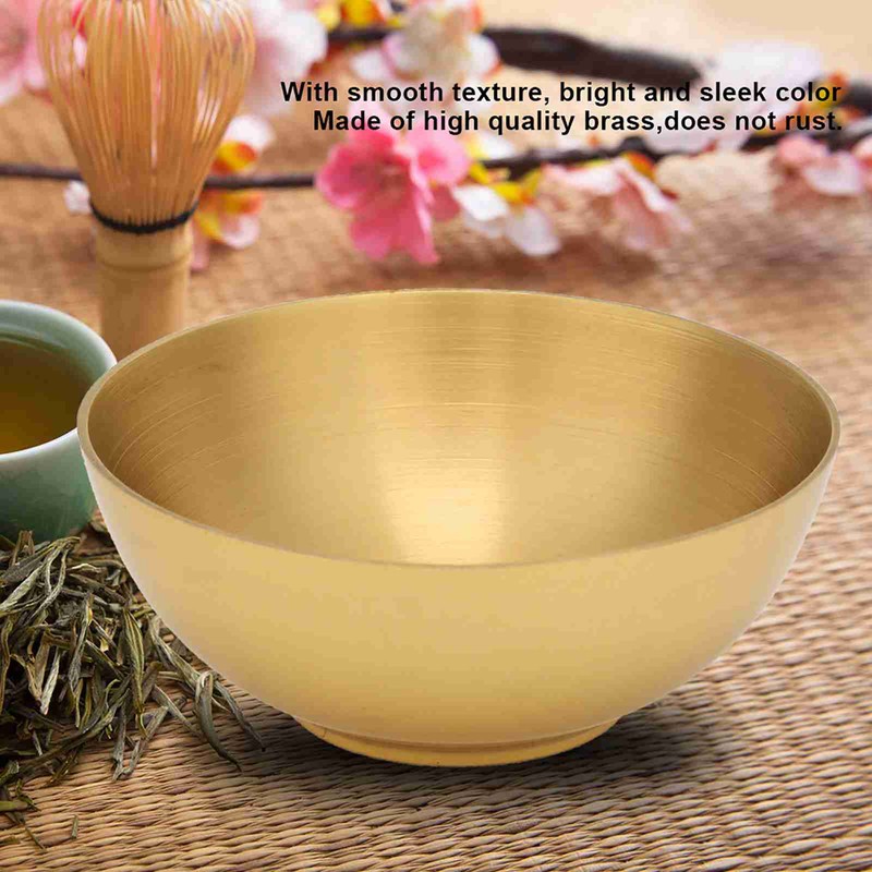 Delicate Popular Pure Brass Bowl Buddhist Supply God and Buddha