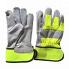 Derby Hi-Vis Real Leather Childrens Kids Toddlers Rigger Work Gardening