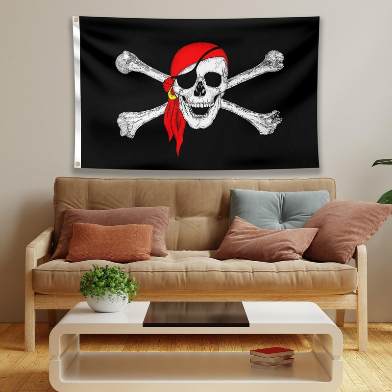 Pirate Flag – Jolly Roger Flag - Double-sided Print –