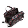 Vera Bradley Cotton Ultimate Travel Makeup Organizer Case, Perennials Noir