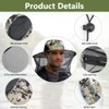 AOGOE Mosquito Head Net Hat, Mosquito Hat with Removable Netting,
