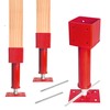 Adjustable Screw Jacks, 4" x 4" Screw Jack Post House