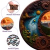 Round Wooden Jigsaw Puzzle - 246 Piece Yin Yang Nature
