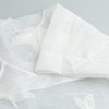 VOGOL White Rod Pocket Sheer Valance, Solid Window Treatment Kitchen