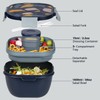 Greentainer Lunch Box Lightweight Bento Box with 1 Fork, Salad
