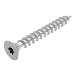 SECCARO Chipboard Screw 3.5 x 30 mm Galvanised Steel Wood Screw Fully Threaded TX/Hexalobular Pack of 250