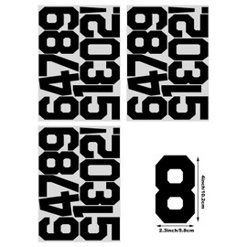 3 juegos de 1 a 10 números de 1 a 10 números de vinilo para transferencia de calor para camisetas deportivas, camisetas de ropa, impresión de eslogan, decoración de manualidades (negro)