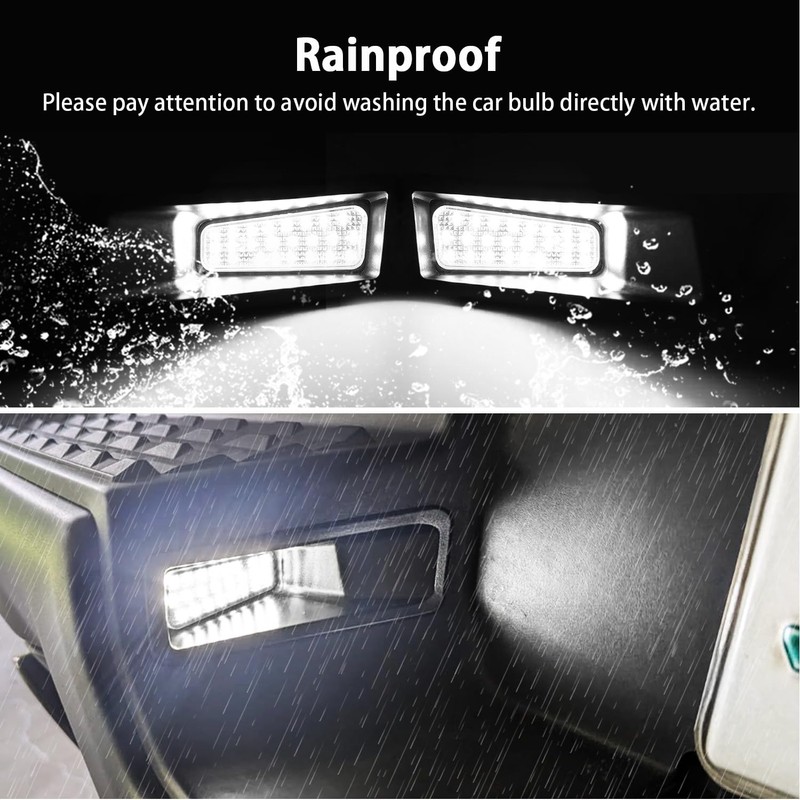 License Plate Light Tag Lamp 6000K White Car Parking Tail