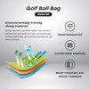 2 Piece Golf Ball Carry Bag, Portable Golf Ball Bag
