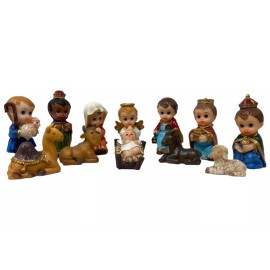 Nacimiento | Nativity Set 11Pc 2 Inch Resin Baby Figurines 4322 Finely Made New