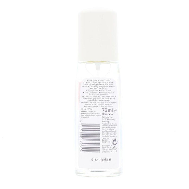 3 x Hidrofugal Classic Anti Transpirant Zerstäuber je 75ml Starker