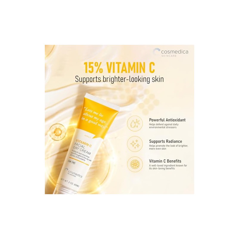 Cosmedica Skincare Crema Facial Vitamina Corrige Líneas Expresión Unifica Tono