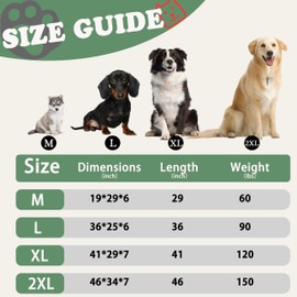 yannayeri 2XL Extra Large Dog Bed Large Sized Dog Orthopedic Indestructible Washable Waterproof Chew Proof Big Memory Foam Bed for Pet 36 * 47 Inch