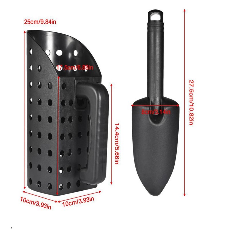 Metal Detecting Sand Scoop Set with 1/2 Gallon Scoop Capacity,