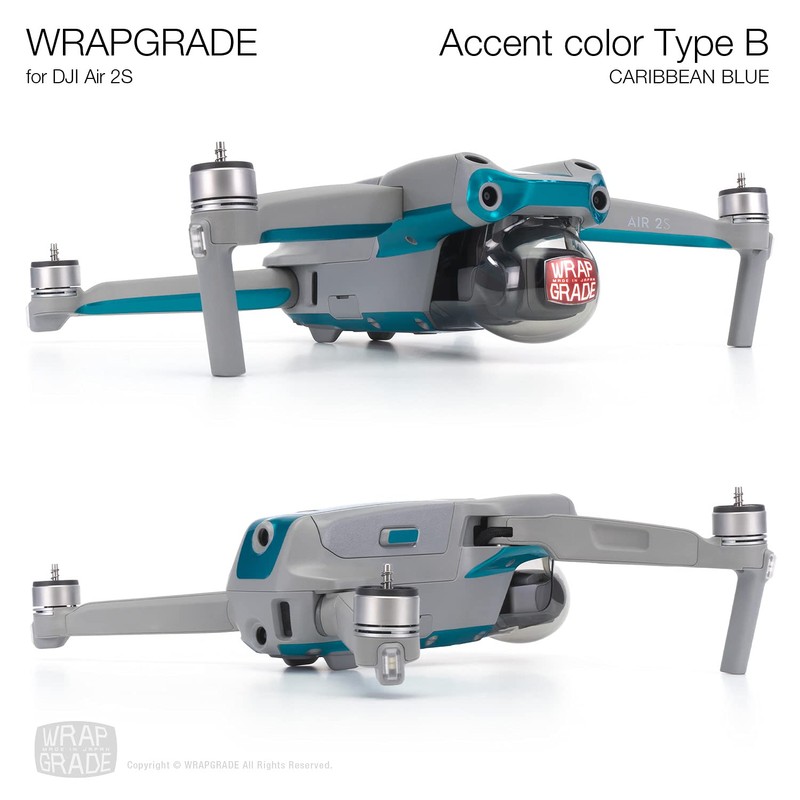 Wrapgrade Skin Compatible with DJI Air 2S | Accent Colour