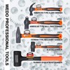 WEDO Hammer Set 5PCS, Claw Hammer (16oz) Ball Peen Hammer