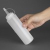 Vogue Squeeze Sauce Bottle with Nozzle Cap 227 ml/8 oz,