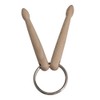 Homeswitch Wood Drum sticks Percussion Key Ring Chain Keyrings Mini