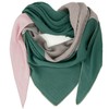 Gloop Women's Scarf XXL Knitted Triangle Scarf Cotton Triangular Scarf