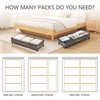 Under Bed Storage with Wheels 2-Pack, 75L XXL Under the