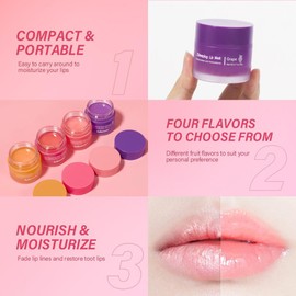Mascarilla labial para dormir, mascarilla labial nutritiva e hidratante, bálsamo labial, aceite labial, cuidado de la piel de los labios, hidratante, humectante