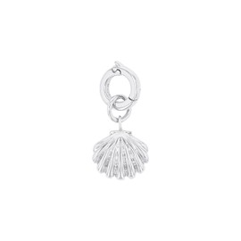 Amor Charm 925 Sterling Silver, Women's Charms, with Synthetic Cubic Zirconia, Silver, Gold, Comes in Jewellery Gift Box, Sterling Silver, No Gemstone