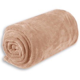 Bestlivings Baby Blanket Cuddly Blanket Crawling Blanket Wrap Blanket Microfibre Many Colours and Sizes Approx. 70 x 100 cm Beige / Light Brown