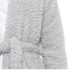 Womens Luxury Teddy Bear Fleece Long Cardigan Robe + Belt
