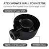 A725 Matte Black Handheld Shower Wall Connector – Drop Ell