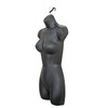 DisplayTown Black & White Female Mannequin Hip Long Hollow Back