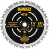 DEWALT Circular Saw Blade, 7 1/4 Inch, 24 Tooth, Wood